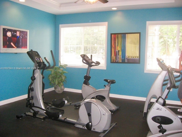 view of workout area