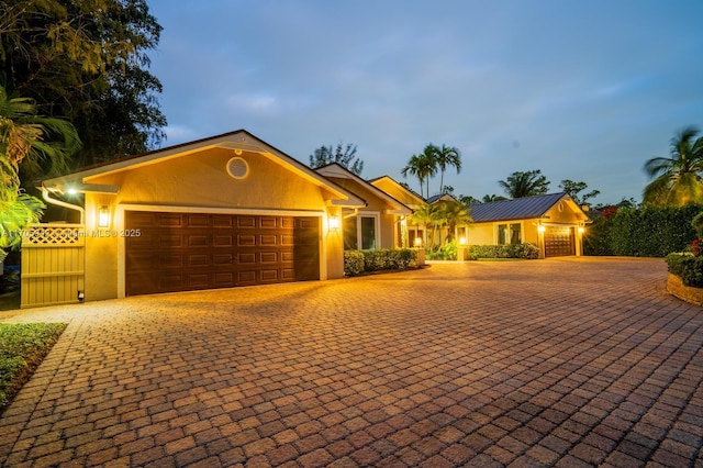 ranch-style house with a garage