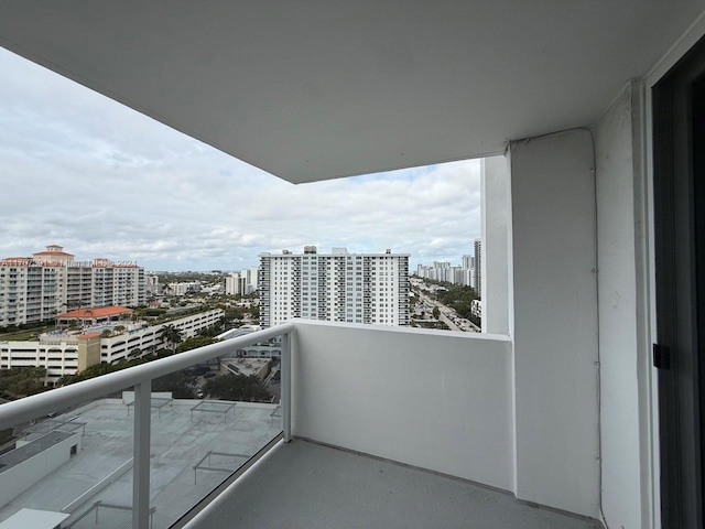 view of balcony