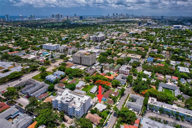 517 S 19th Ave, Hollywood, FL 33020 - aerial view of property and surrounding area featuring a skyline view