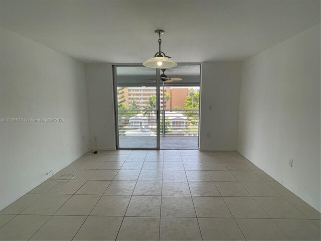 view of tiled empty room