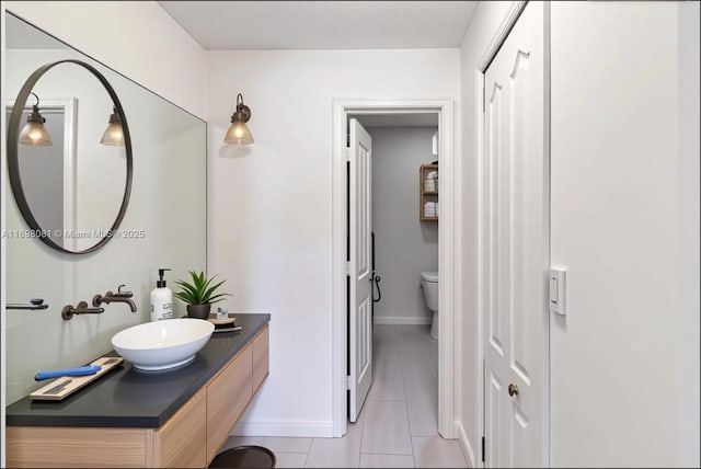 2872 SW 127th Way Unit 1, Miramar, FL 33027 - bathroom featuring tile patterned flooring and vanity