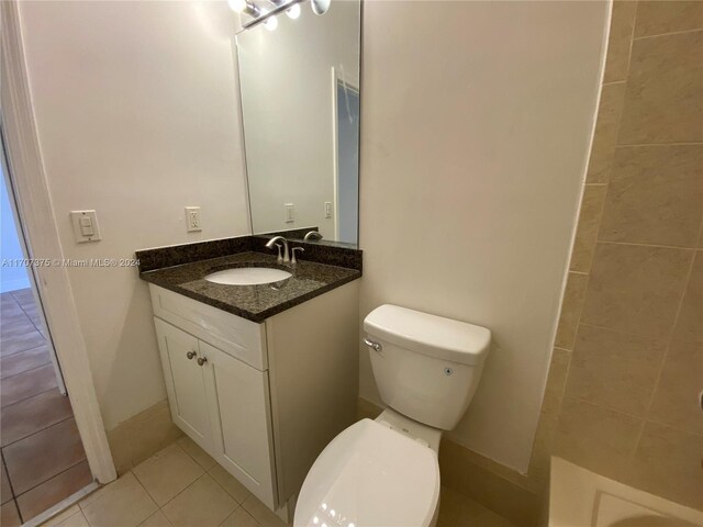 7317 NW 174th Ter Unit 100, Hialeah, FL 33015 - full bathroom with vanity, tile patterned floors, a tub to relax in, and a shower