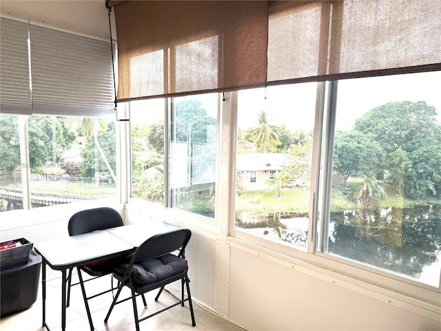 sunroom with a healthy amount of sunlight