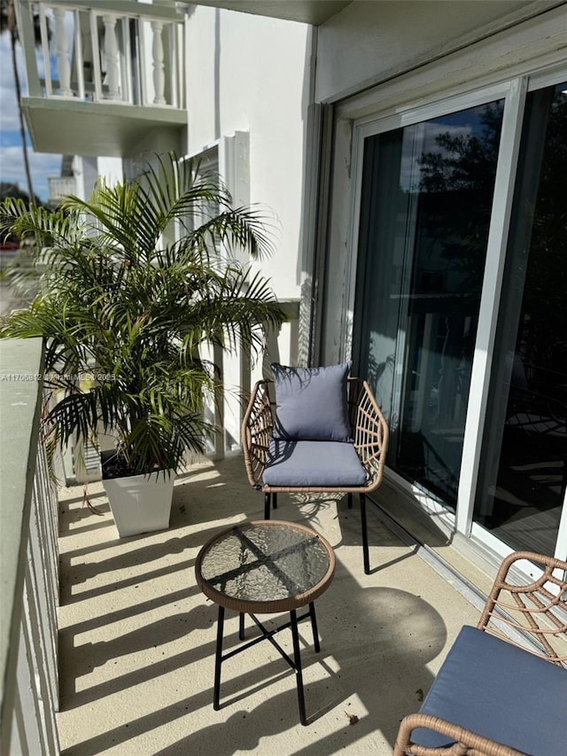 view of balcony