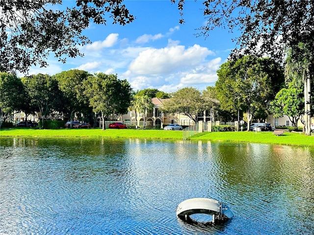 view of water feature
