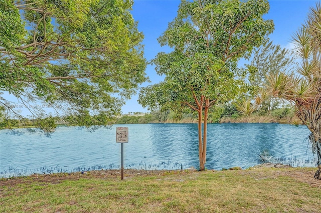 property view of water