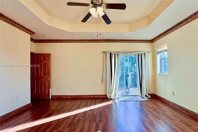 spare room with wood-type flooring and a textured ceiling