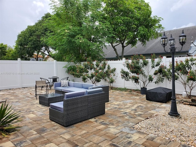 view of patio / terrace with outdoor lounge area