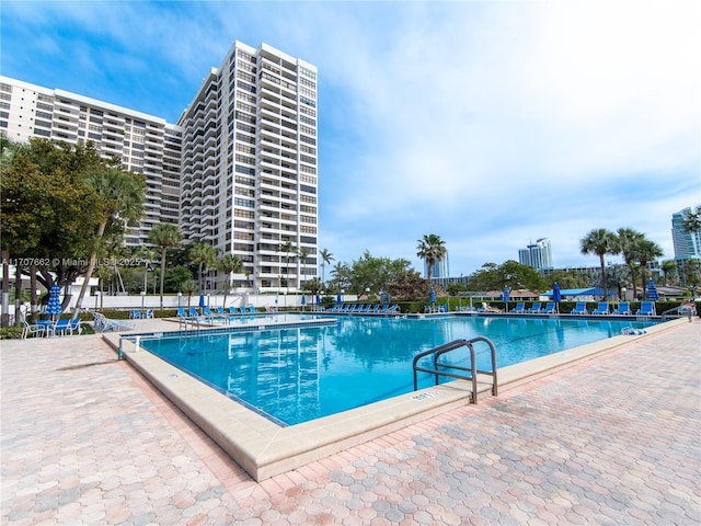 view of pool