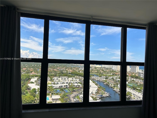 room details with a water view