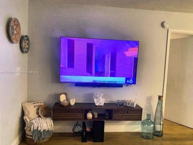 living room featuring hardwood / wood-style flooring