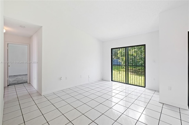 view of tiled spare room