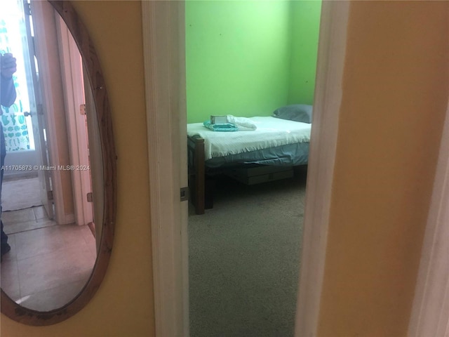 bedroom with carpet flooring