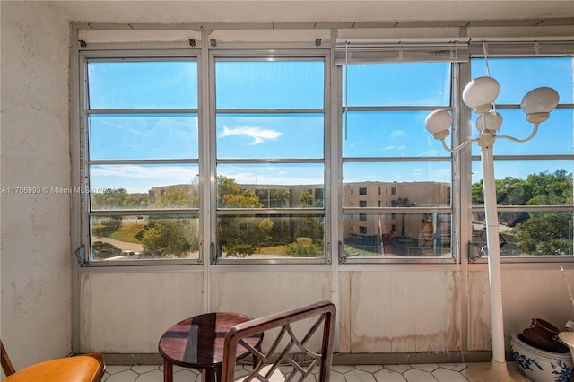 view of sunroom