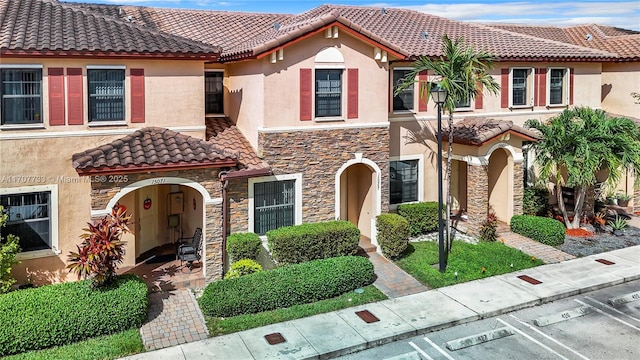 view of mediterranean / spanish house