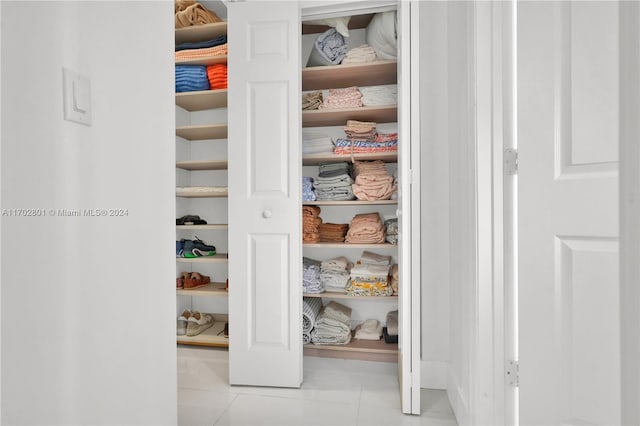 view of closet