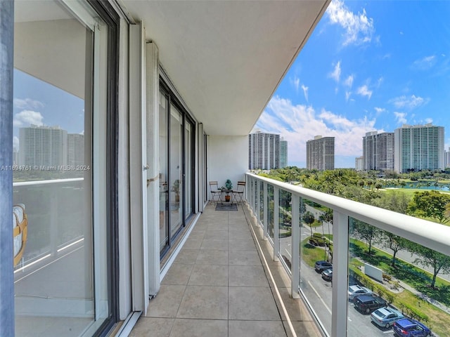 view of balcony