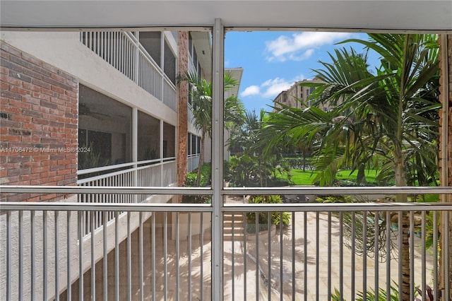 view of balcony