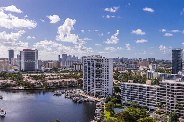 2500 Parkview Dr Unit 2315, Hallandale Beach, FL 33009 - view of city skyline featuring a large body of water