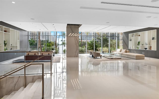 300 Biscayne Blvd Way Unit 3406, Miami, FL 33131 - community lobby featuring floor to ceiling windows