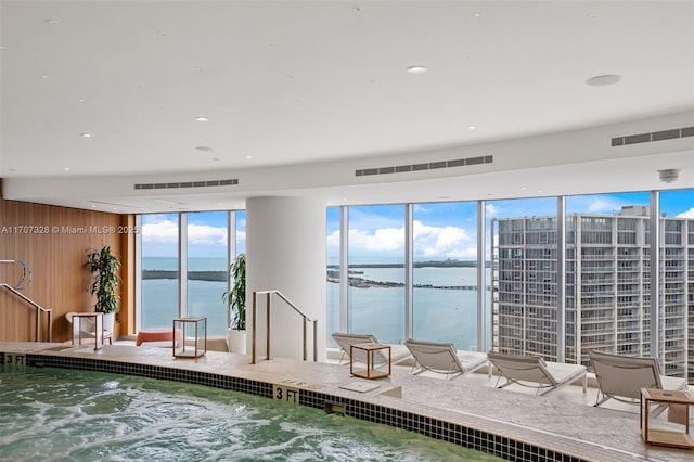 300 Biscayne Blvd Way Unit 3406, Miami, FL 33131 - view of pool with a water view