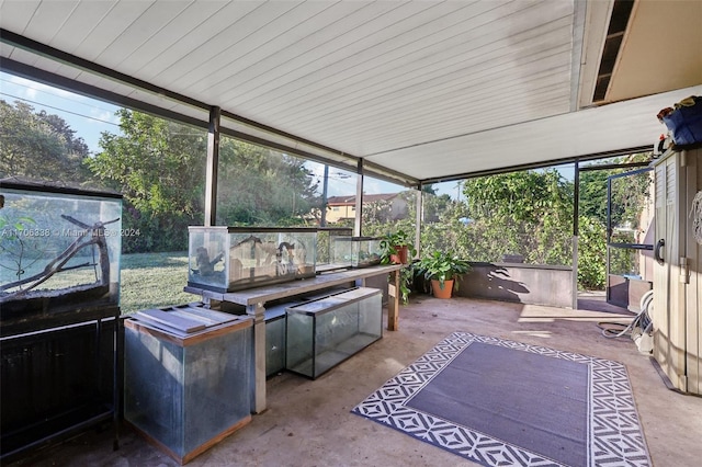 view of sunroom / solarium