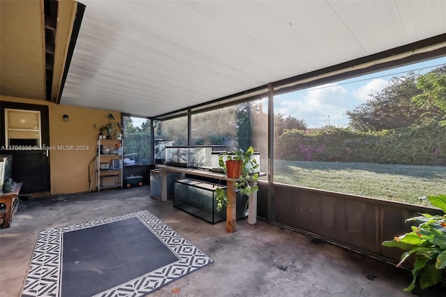 view of sunroom