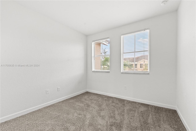 view of carpeted empty room