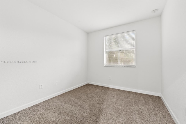 view of carpeted empty room