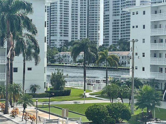 view of property featuring a water view