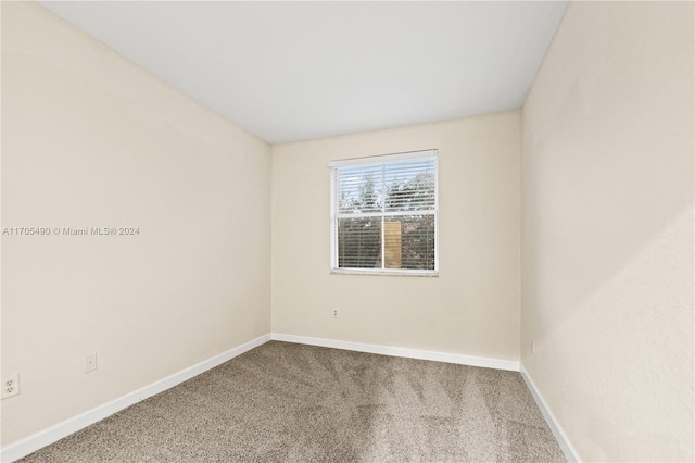 unfurnished room featuring carpet flooring