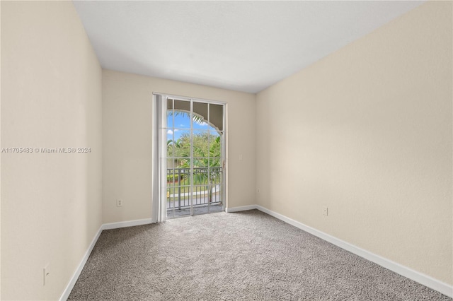 view of carpeted empty room