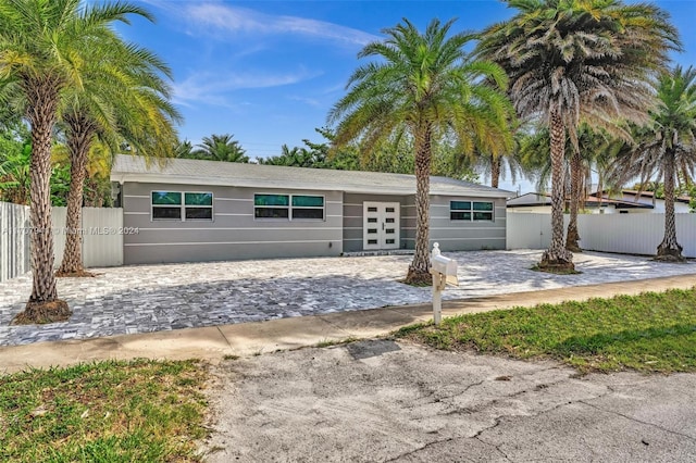 view of ranch-style home