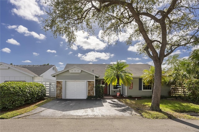 ranch-style house with a garage