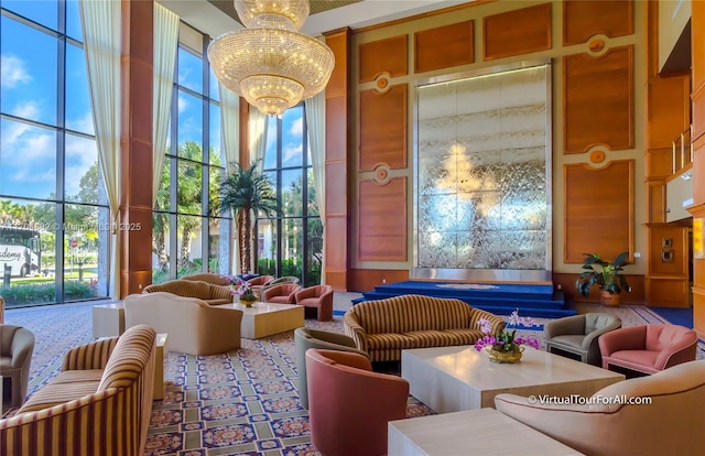 1200 SW 130th Ave Unit 412G, Pembroke Pines, FL 33027 - community lobby with a high ceiling