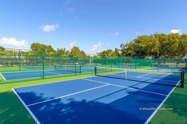 view of tennis court