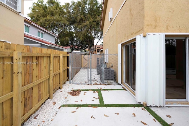 view of patio / terrace with central AC unit