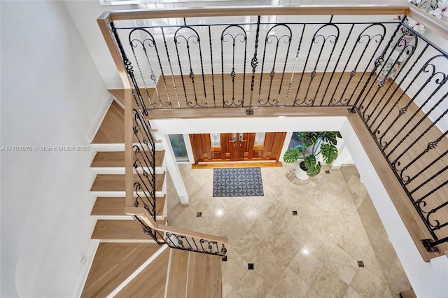 1960 NE 118th Rd, North Miami, FL 33181 - stairway with baseboards