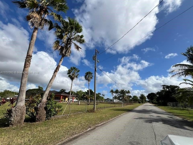 view of road