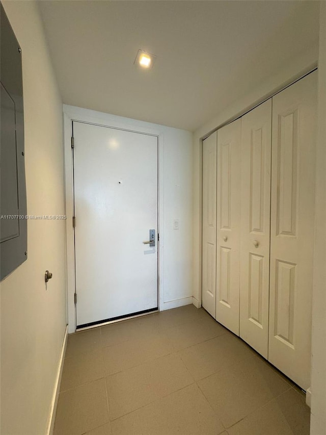 entryway with electric panel