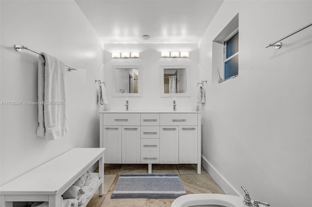 bathroom with vanity