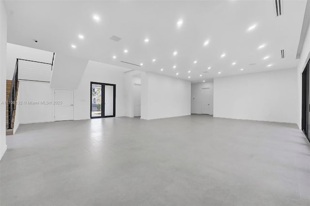 6401 SW 84th St, South Miami, FL 33143 - empty room featuring recessed lighting and concrete flooring