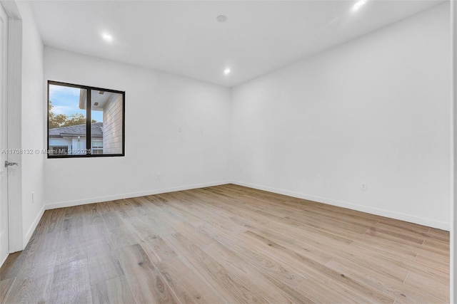 6401 SW 84th St, South Miami, FL 33143 - empty room with light wood finished floors and recessed lighting