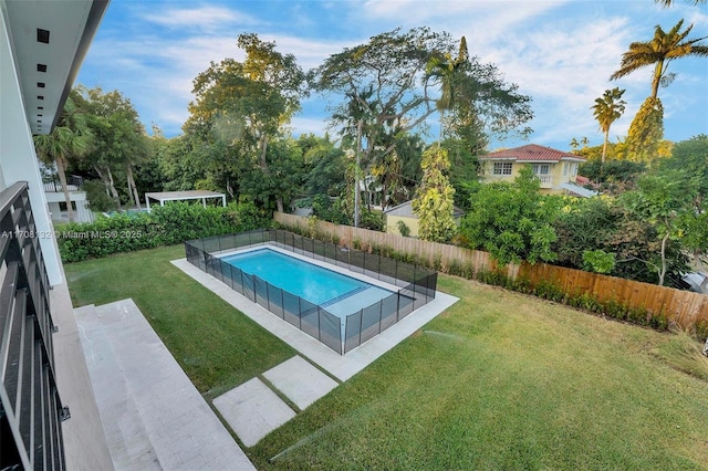 6401 SW 84th St, South Miami, FL 33143 - view of pool with a fenced backyard
