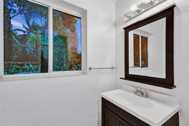 bathroom featuring vanity