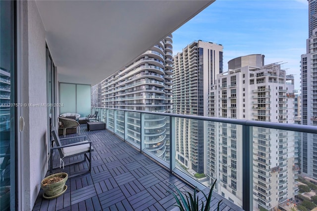 view of balcony