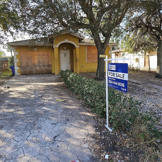 view of ranch-style house