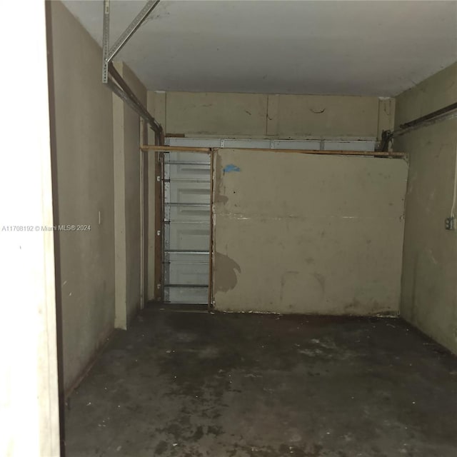 view of basement