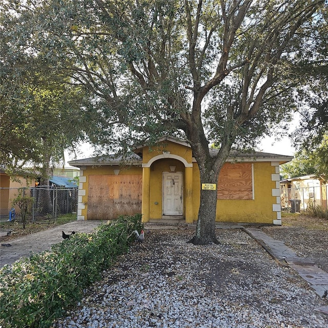 view of front of home